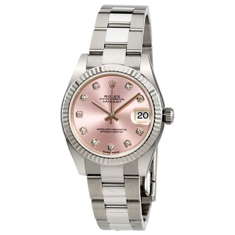 rolex lady datejust pink gold steel ราคา|rolex lady datejust watch.